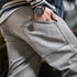 Vintage Heavyweight Washed Gray Jeans Distressed Straight Leg Carpenter Pants Elastic Waist Casual Ripped Denim Trousers